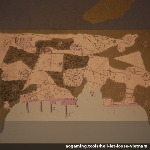 Cam Ranh Port tactical map - Hell Let Loose: Vietnam