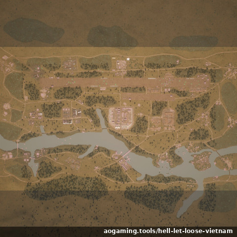 Đắk Tô Airfield tactical map - Hell Let Loose: Vietnam