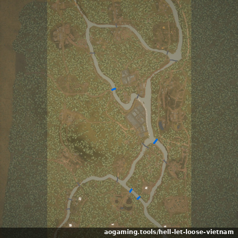 Huế Outskirts tactical map - Hell Let Loose: Vietnam