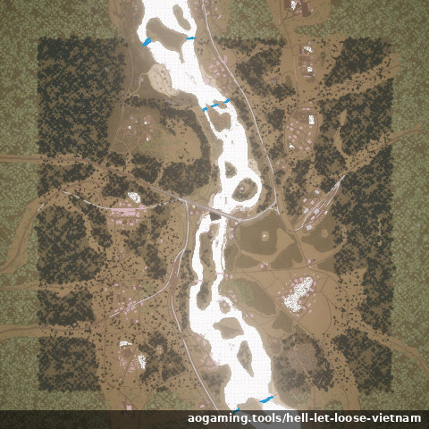 Thanh Hóa Bridge tactical map - Hell Let Loose: Vietnam