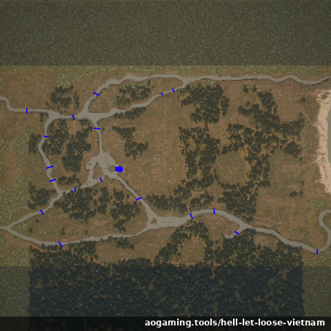 Vạn Tường tactical map - Hell Let Loose: Vietnam